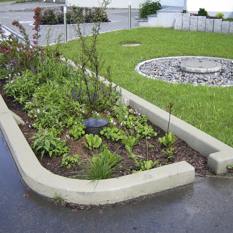 Præfabrikerede vejbede gør det nemt at håndtere regnvandet